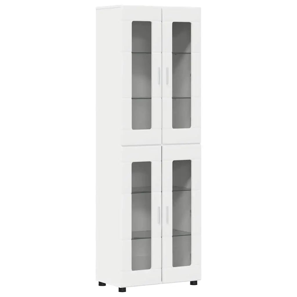 Haut Armoire FLORIN 60 x 35 x 182 cm Blanc Bois d’ingénierie - XIOS