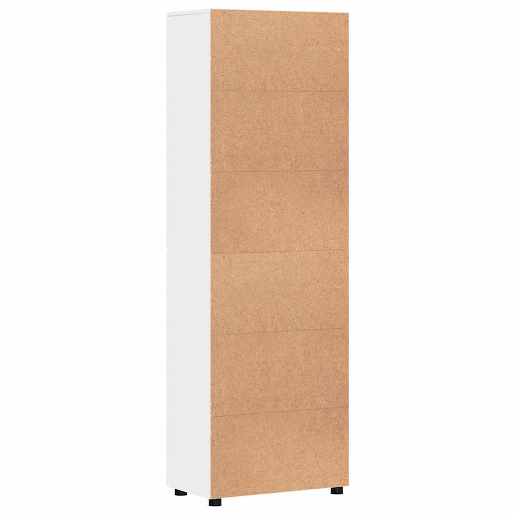 Haut Armoire FLORIN 60 x 35 x 182 cm Blanc Bois d'ingénierie