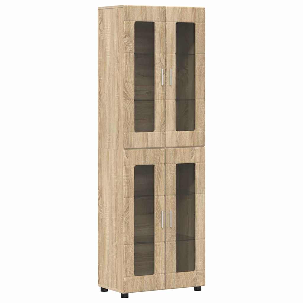 Haut Armoire FLORIN 60 x 35 x 182 cm Chêne Sonoma
