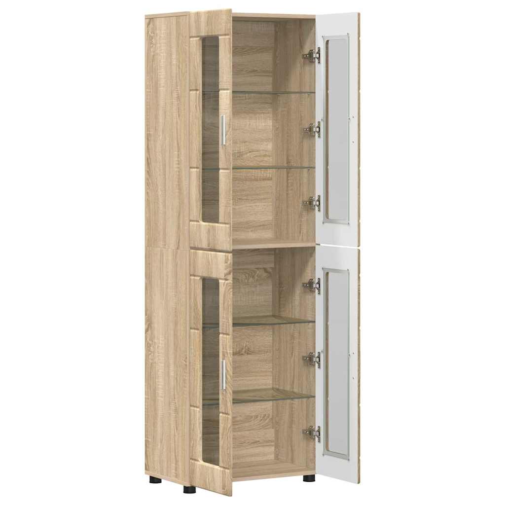 Haut Armoire FLORIN 60 x 35 x 182 cm Chêne Sonoma