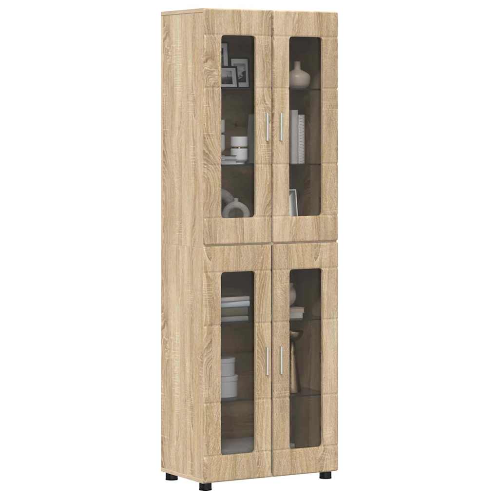 Haut Armoire FLORIN 60 x 35 x 182 cm Chêne Sonoma