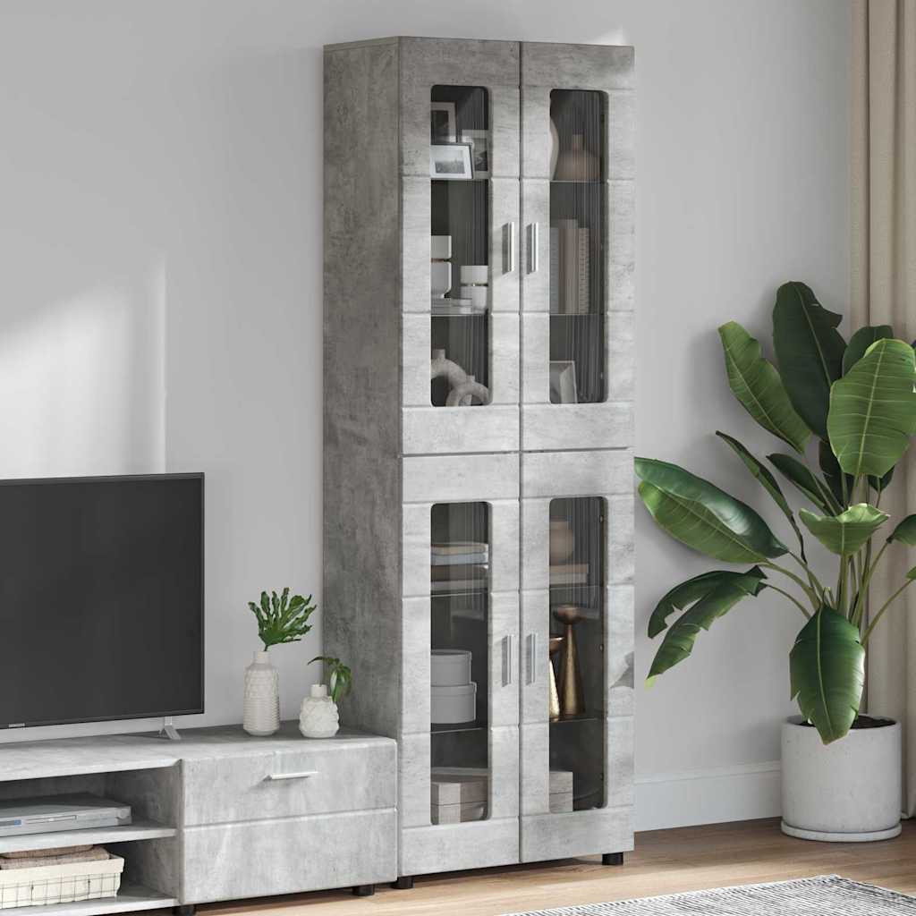 Haut Armoire FLORIN 60 x 35 x 182 cm Gris béton
