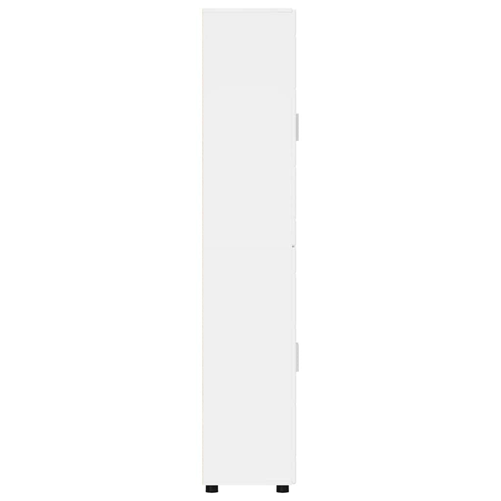 Haut Armoire Blanc brillant 60 x 35 x 182 cm Bois d'ingénierie - XIOS