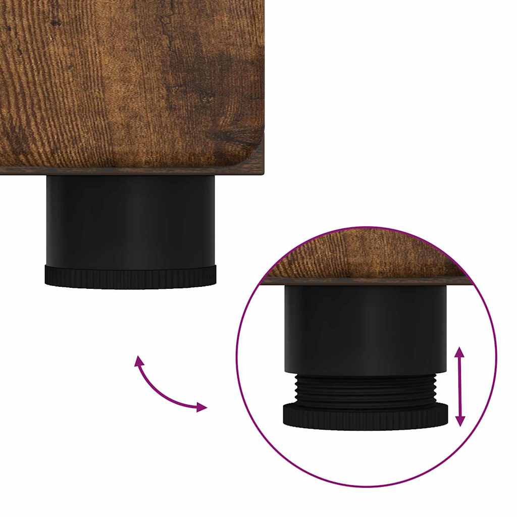 Haut Armoire Chêne fumé 60 x 35 x 182 cm Bois d'ingénierie - XIOS