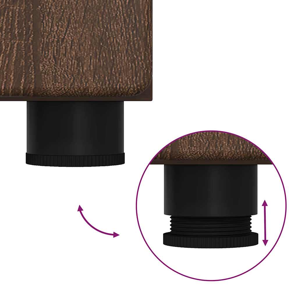 Haut Armoire Chêne brun 60 x 35 x 182 cm Bois d'ingénierie - XIOS