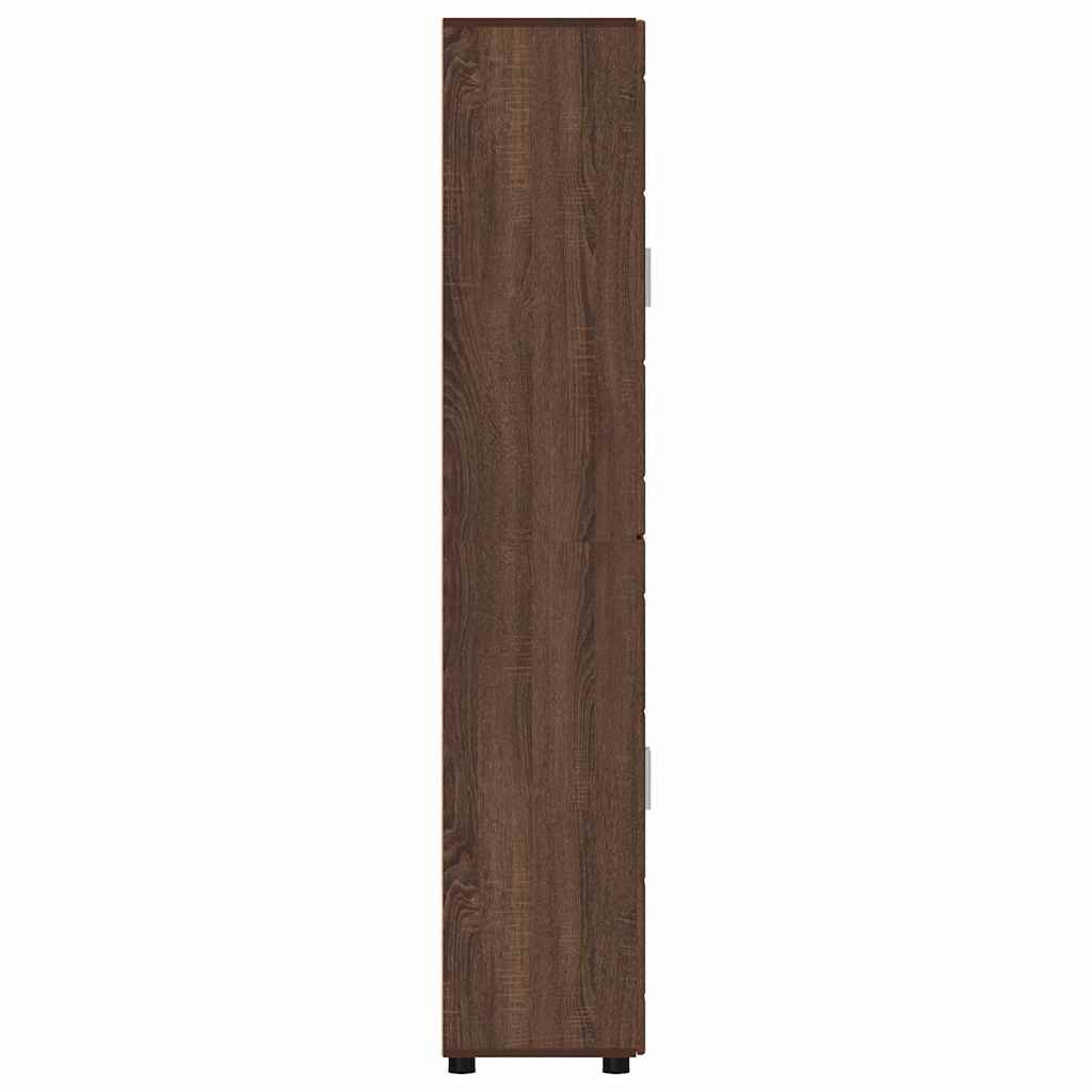 Haut Armoire Chêne brun 60 x 35 x 182 cm Bois d'ingénierie - XIOS