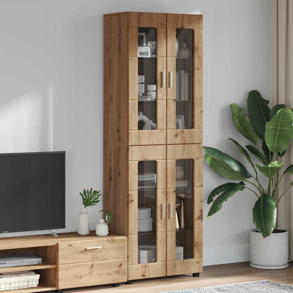Haut Armoire Chêne artisanal 60 x 35 x 182 cm Bois d'ingénierie - XIOS