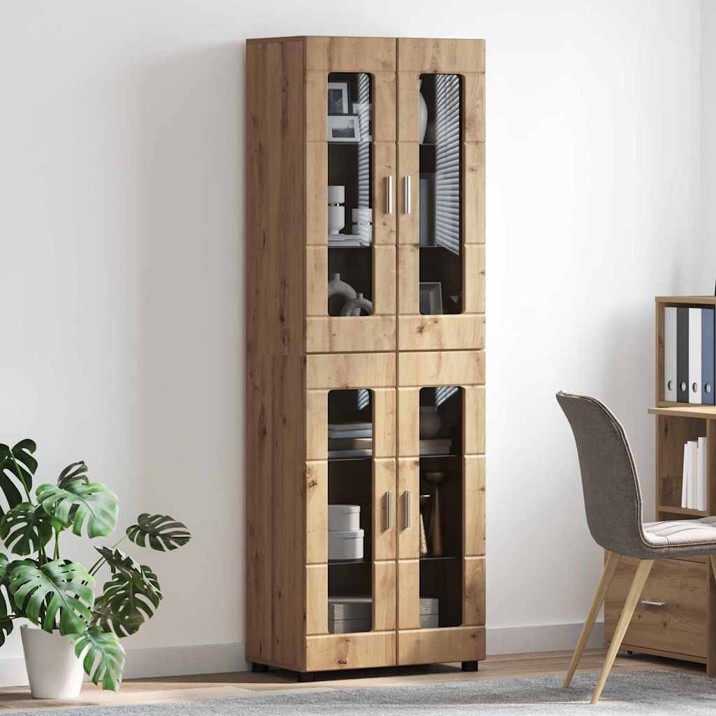 Haut Armoire FLORIN 60 x 35 x 182 cm Chêne artisanal