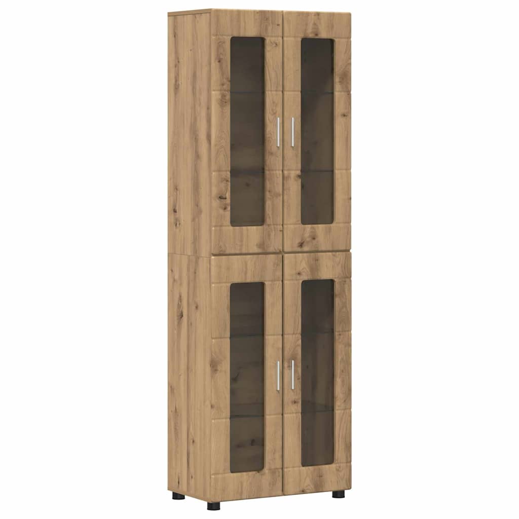 Haut Armoire FLORIN 60 x 35 x 182 cm Chêne artisanal