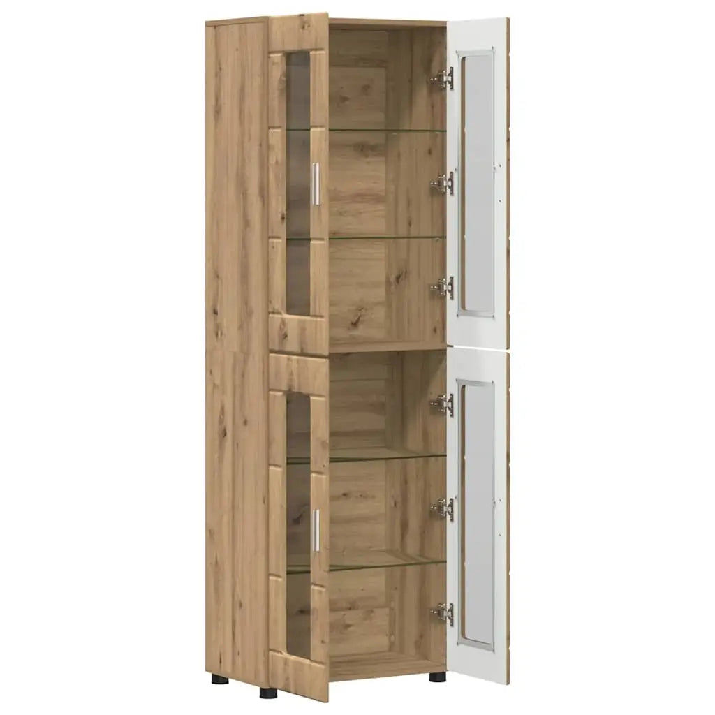 Haut Armoire FLORIN 60 x 35 x 182 cm Chêne artisanal - XIOS