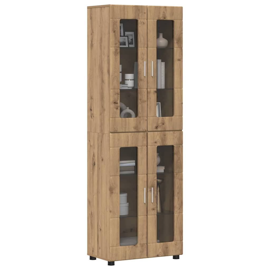 Haut Armoire FLORIN 60 x 35 x 182 cm Chêne artisanal