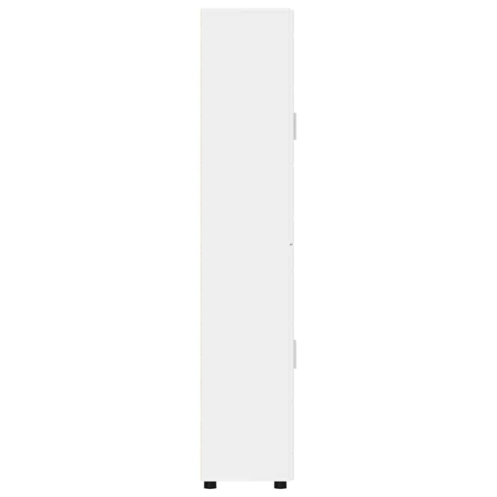 Haut Armoire FLORIN 60 x 35 x 182 cm Blanc Bois d'ingénierie