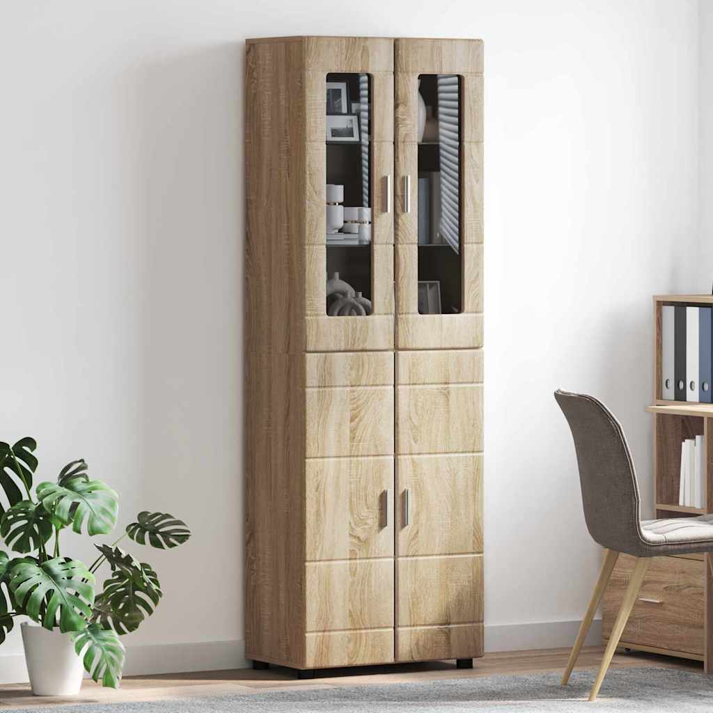 Haut Armoire FLORIN 60 x 35 x 182 cm Chêne Sonoma