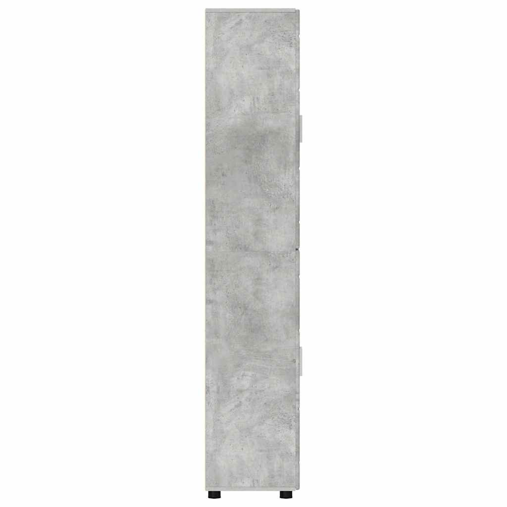 Haut Armoire Gris béton 60 x 35 x 182 cm Bois d'ingénierie - XIOS