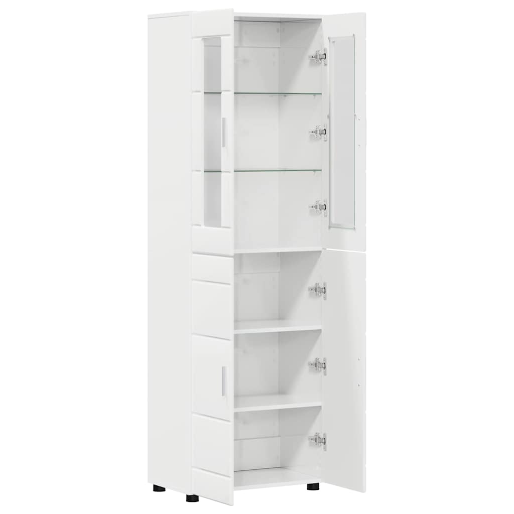 Haut Armoire FLORIN 60 x 35 x 182 cm Blanc brillant
