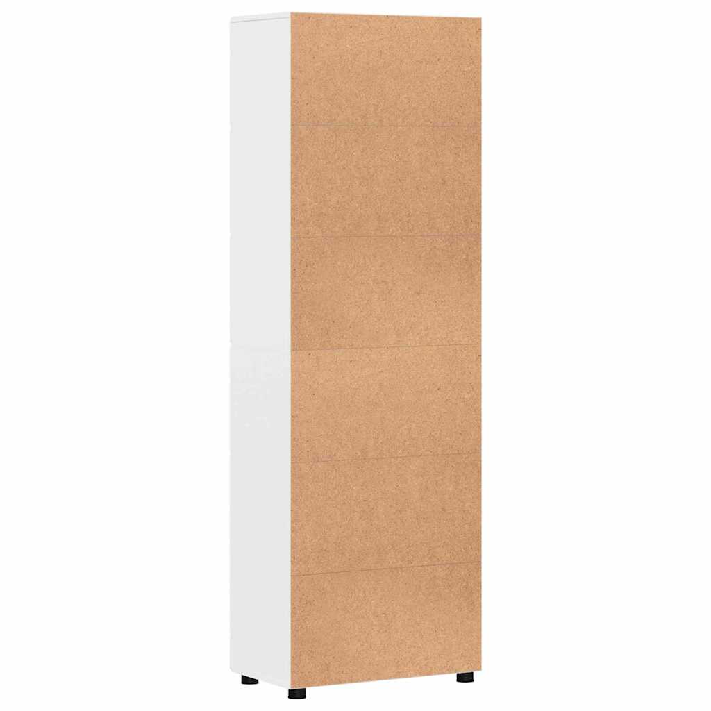 Haut Armoire Blanc brillant 60 x 35 x 182 cm Bois d'ingénierie - XIOS