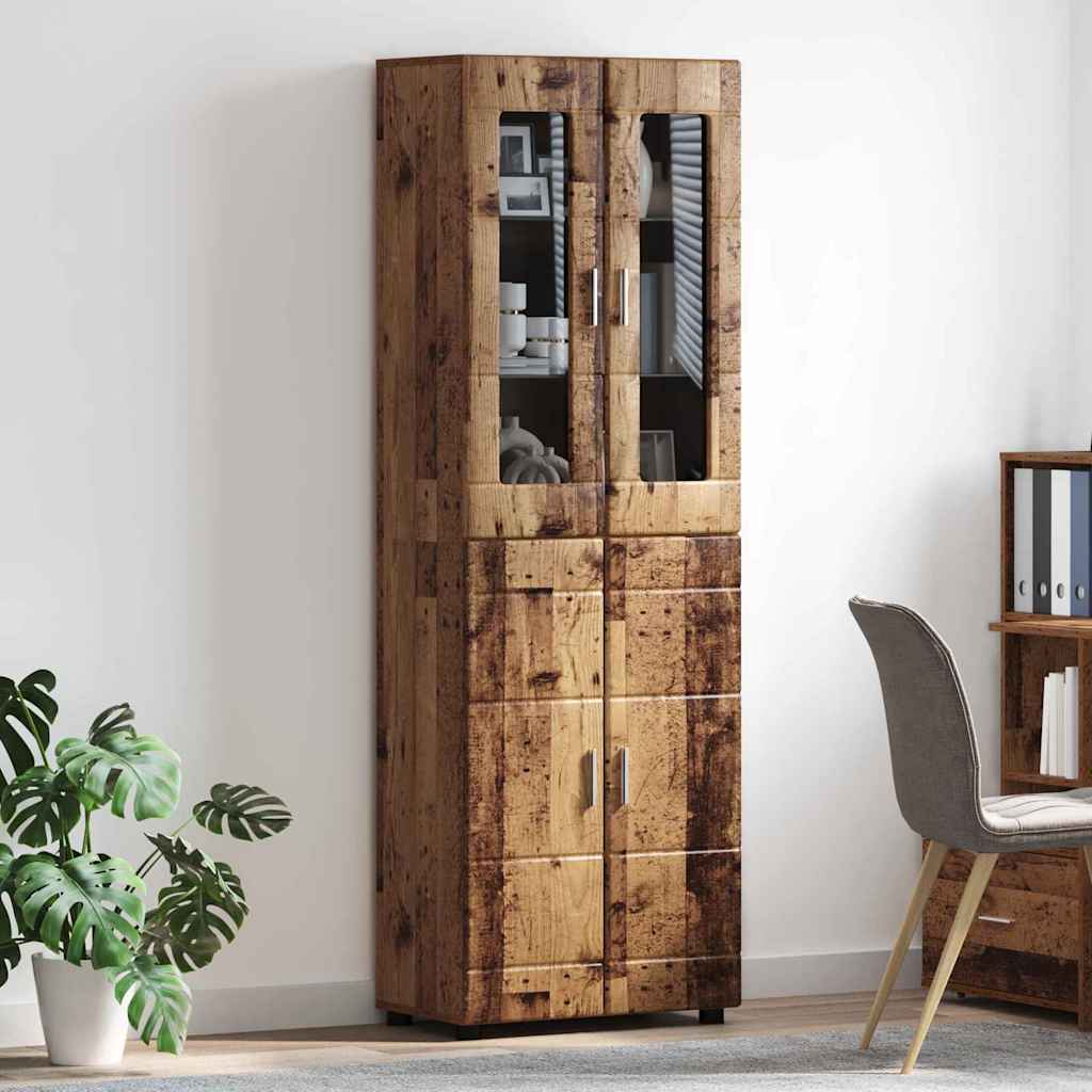 Haut Armoire FLORIN 60 x 35 x 182 cm Bois ancien - XIOS