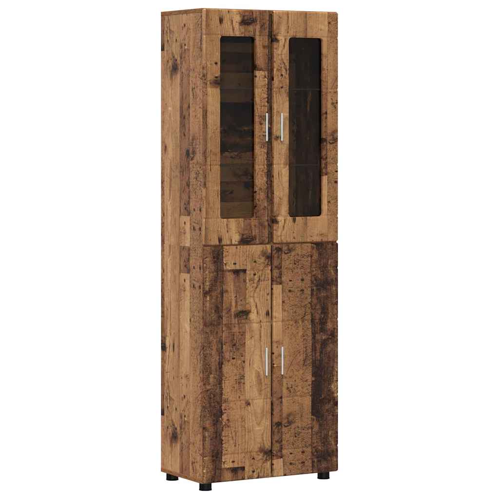 Haut Armoire FLORIN 60 x 35 x 182 cm Bois ancien - XIOS