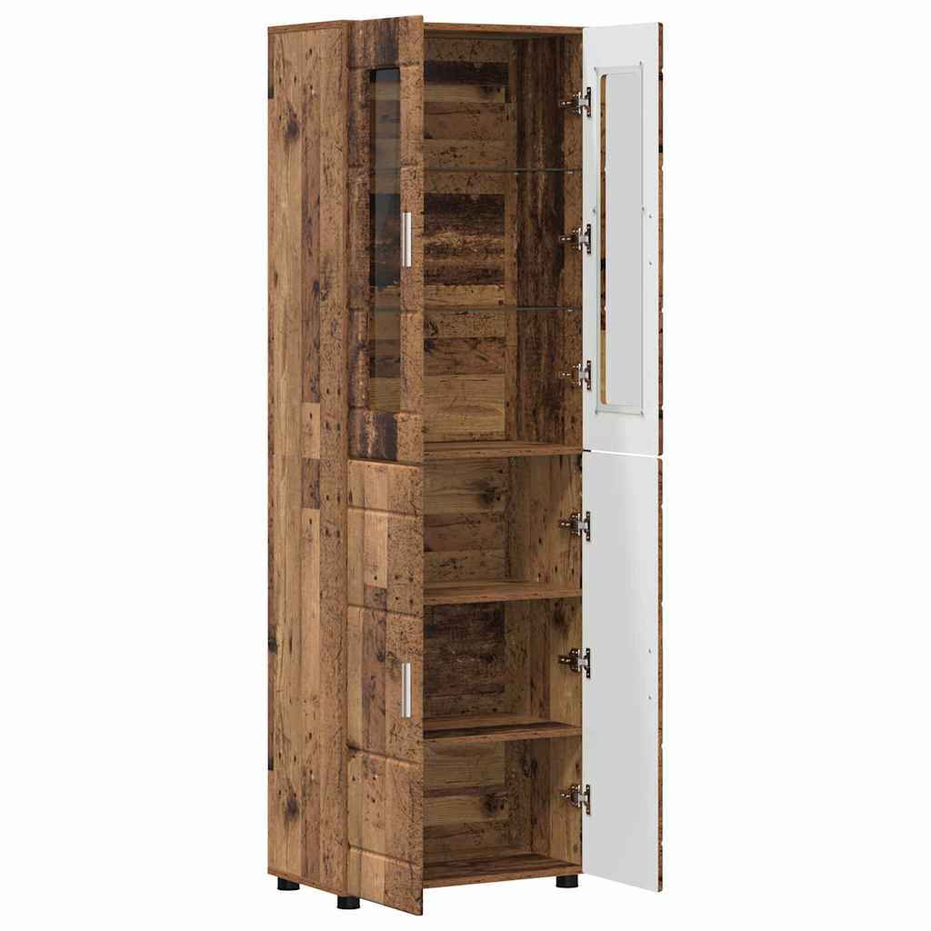 Haut Armoire FLORIN 60 x 35 x 182 cm Bois ancien - XIOS