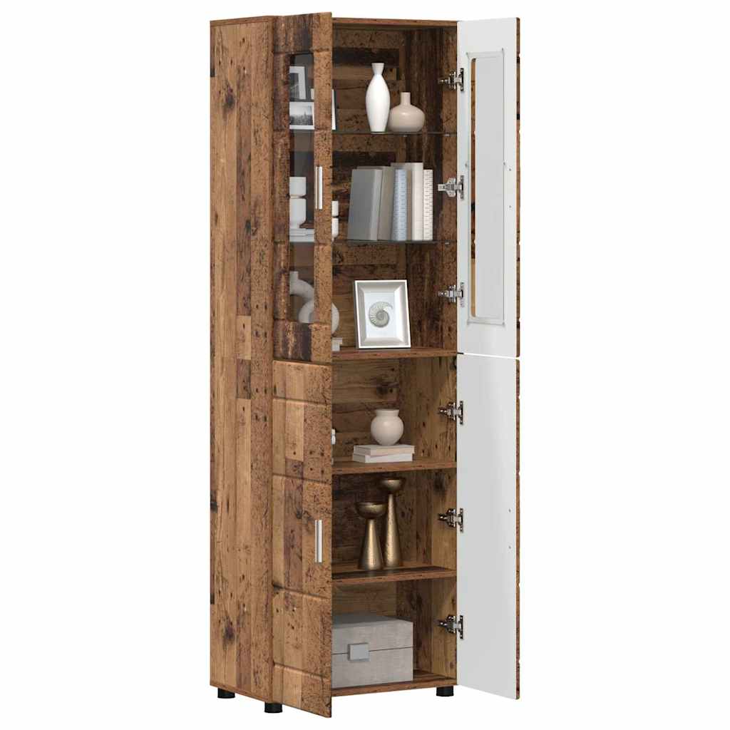 Haut Armoire FLORIN 60 x 35 x 182 cm Bois ancien - XIOS