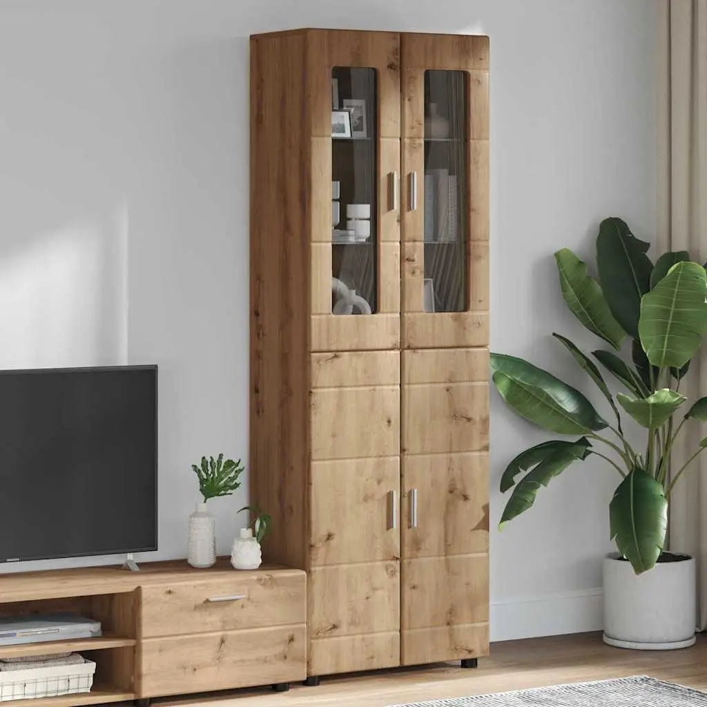 Haut Armoire FLORIN 60 x 35 x 182 cm Chêne artisanal - XIOS