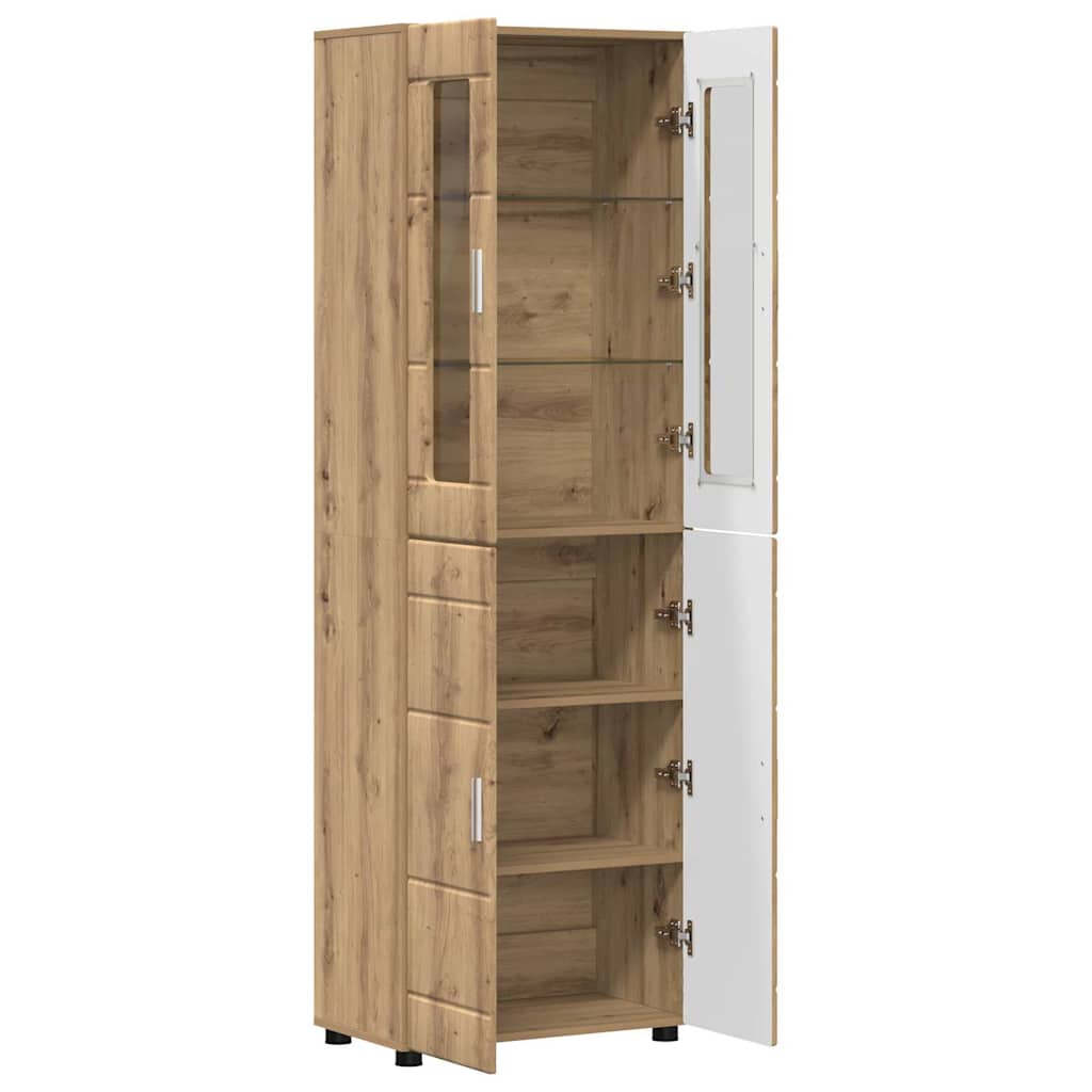 Haut Armoire FLORIN 60 x 35 x 182 cm Chêne artisanal