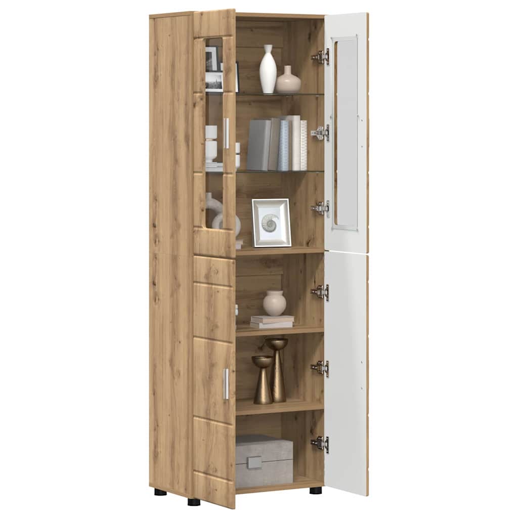 Haut Armoire FLORIN 60 x 35 x 182 cm Chêne artisanal