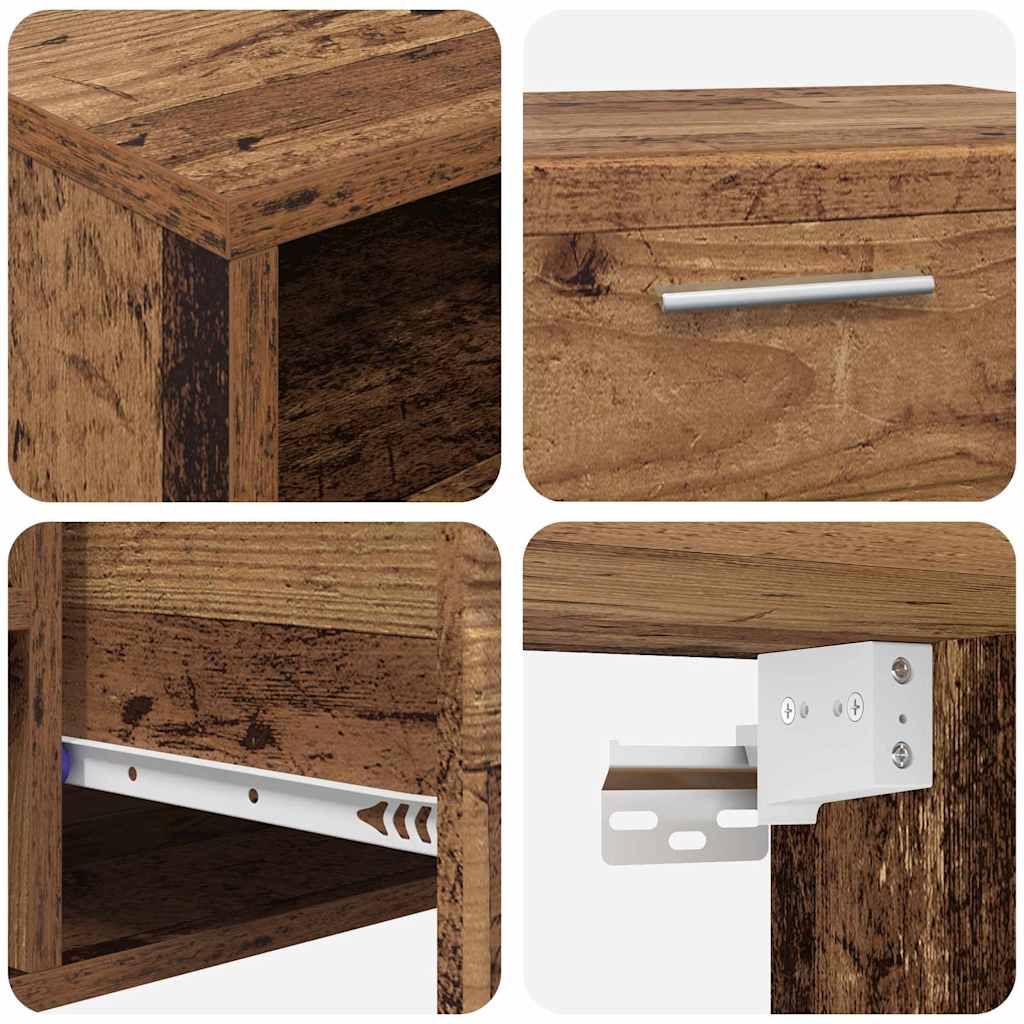 Ensemble meuble TV FLORIN 3 pcs Bois ancien Bois d'ingénierie - XIOS