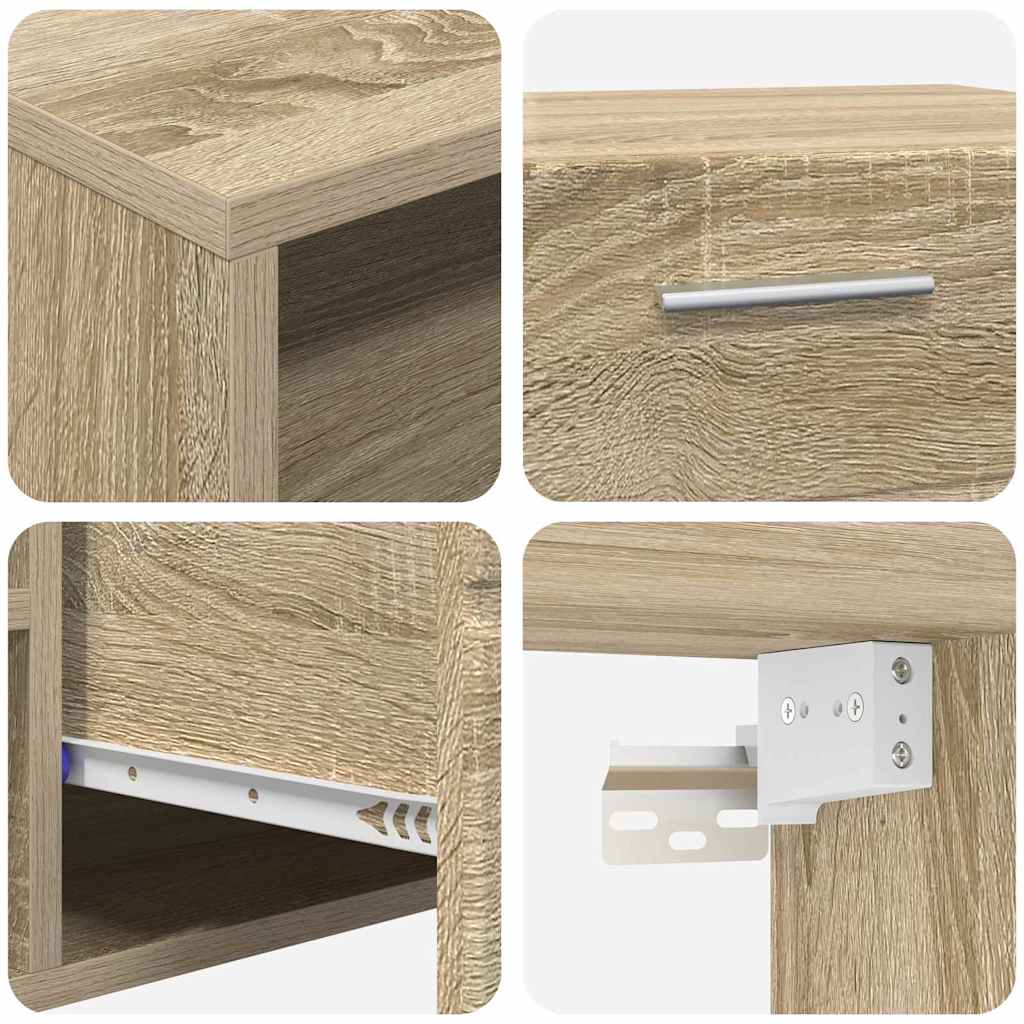 Ensemble meuble TV FLORIN 3 pcs Chêne Sonoma Bois d'ingénierie - XIOS