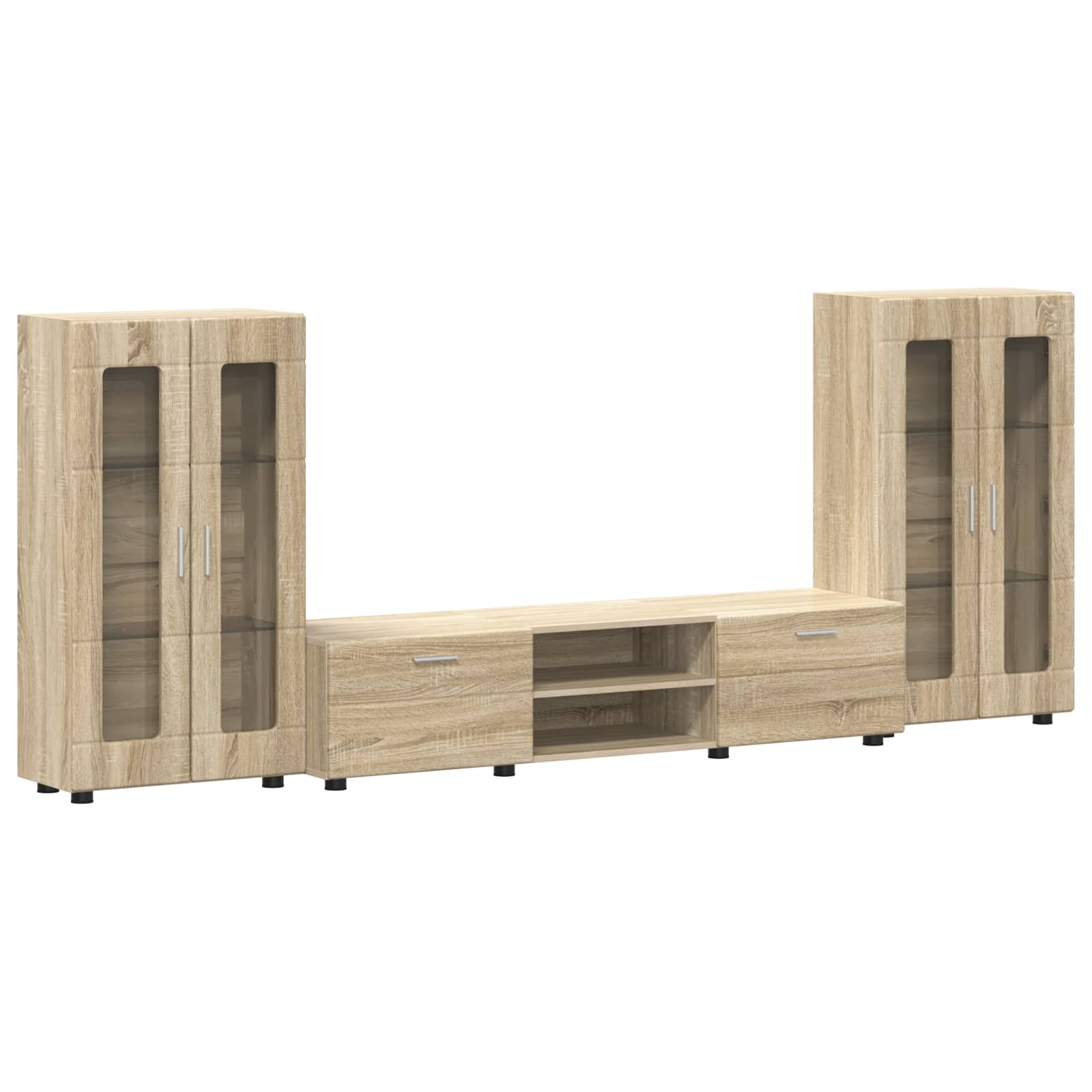 Ensemble meuble TV FLORIN 3 pcs Chêne Sonoma Bois d'ingénierie - XIOS