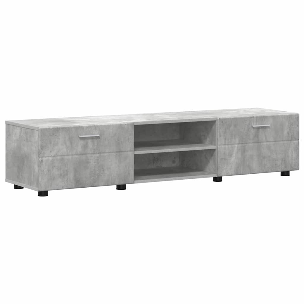 Ensemble meuble TV FLORIN 3 pcs Gris béton Bois d'ingénierie