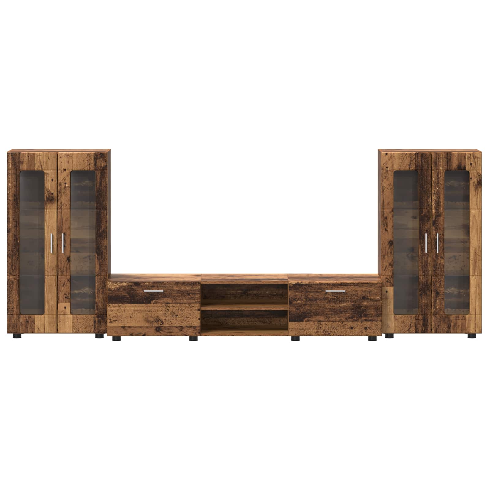 Ensemble meuble TV FLORIN 3 pcs Bois ancien Bois d'ingénierie - XIOS