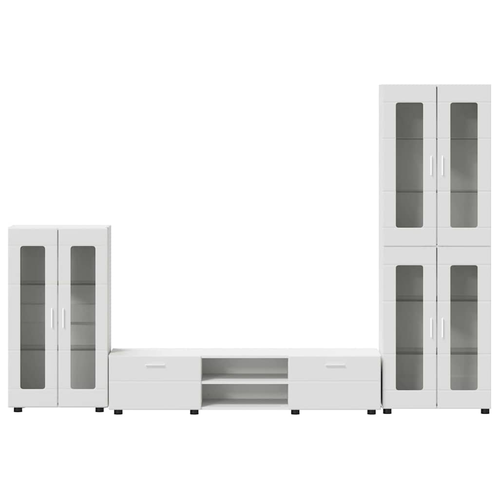 Ensemble meuble TV FLORIN 3 pcs Blanc Bois d'ingénierie - XIOS