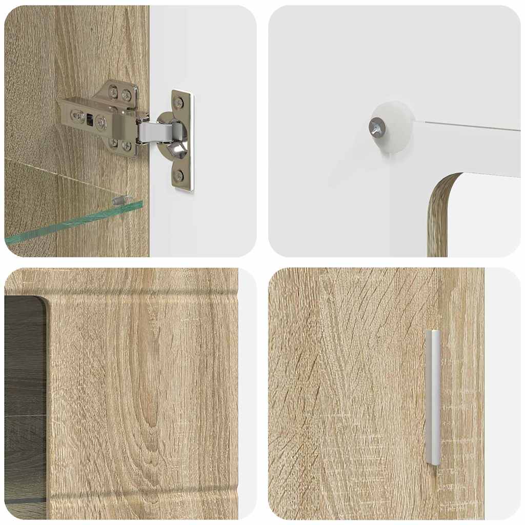 Ensemble meuble TV FLORIN 3 pcs Chêne Sonoma Bois d'ingénierie - XIOS