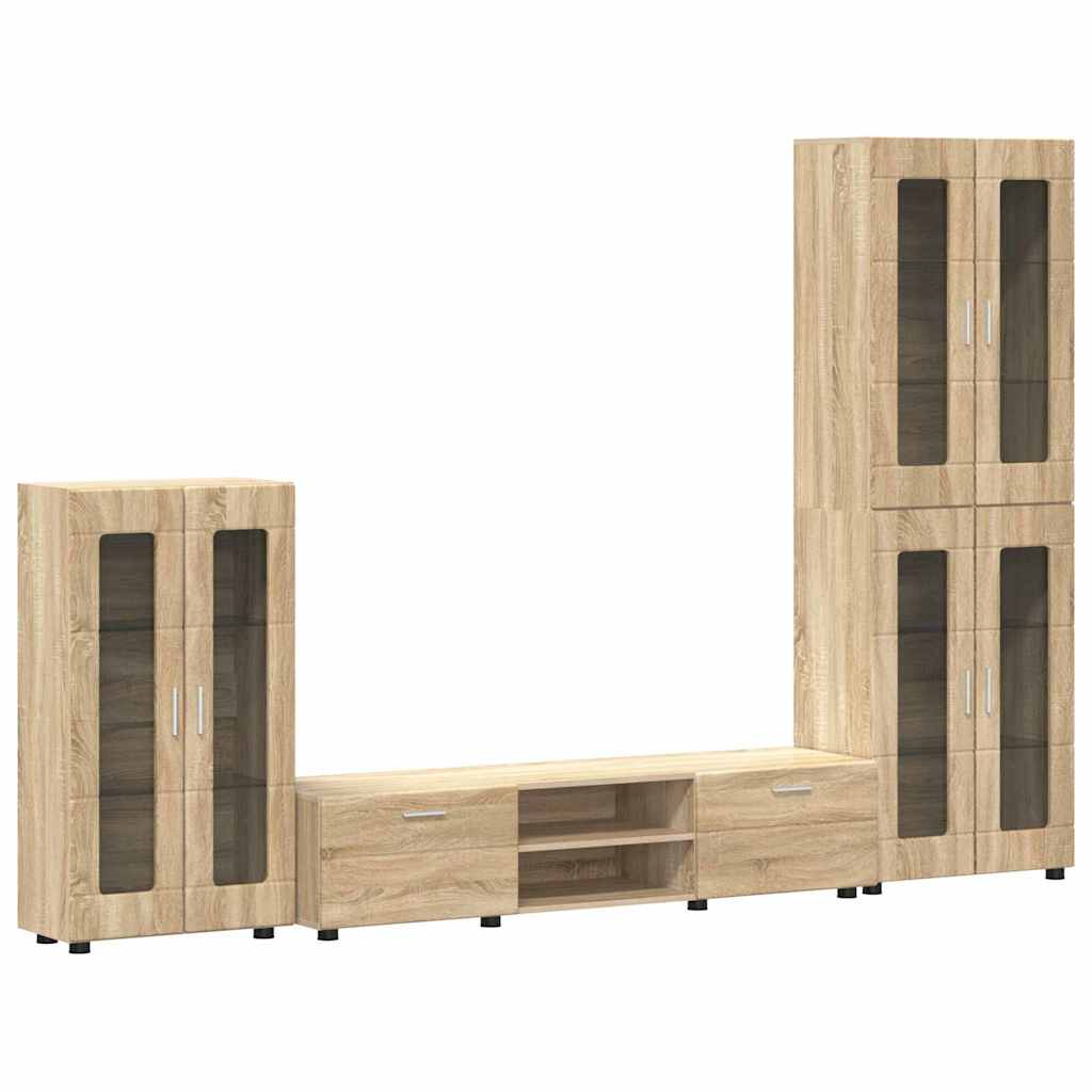 Ensemble meuble TV FLORIN 3 pcs Chêne Sonoma Bois d'ingénierie - XIOS