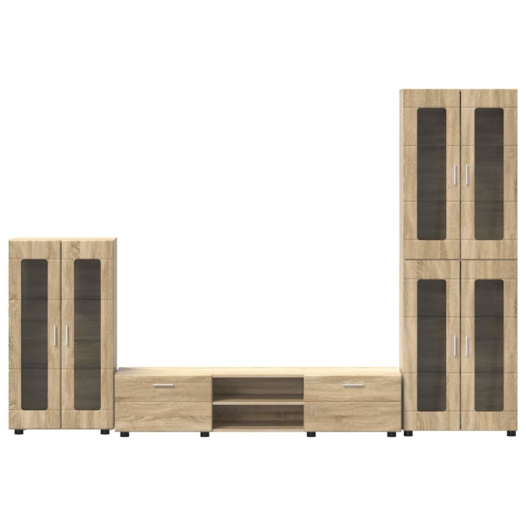 Ensemble meuble TV FLORIN 3 pcs Chêne Sonoma Bois d'ingénierie - XIOS