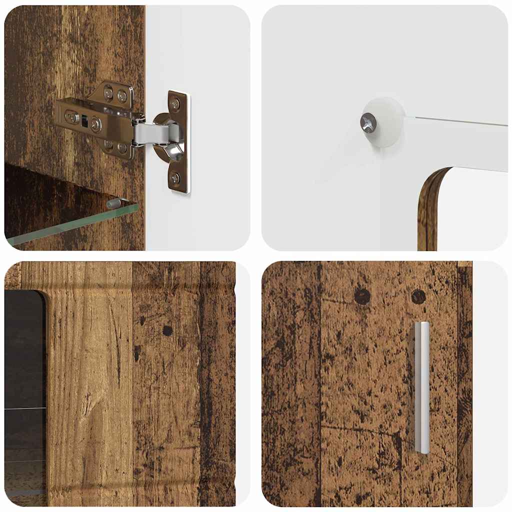 Ensemble meuble TV FLORIN 3 pcs Bois ancien Bois d'ingénierie - XIOS