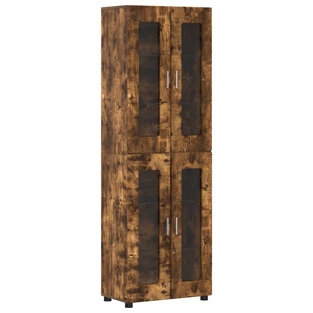 Ensemble meuble TV FLORIN 3 pcs Chêne fumé Bois d'ingénierie - XIOS