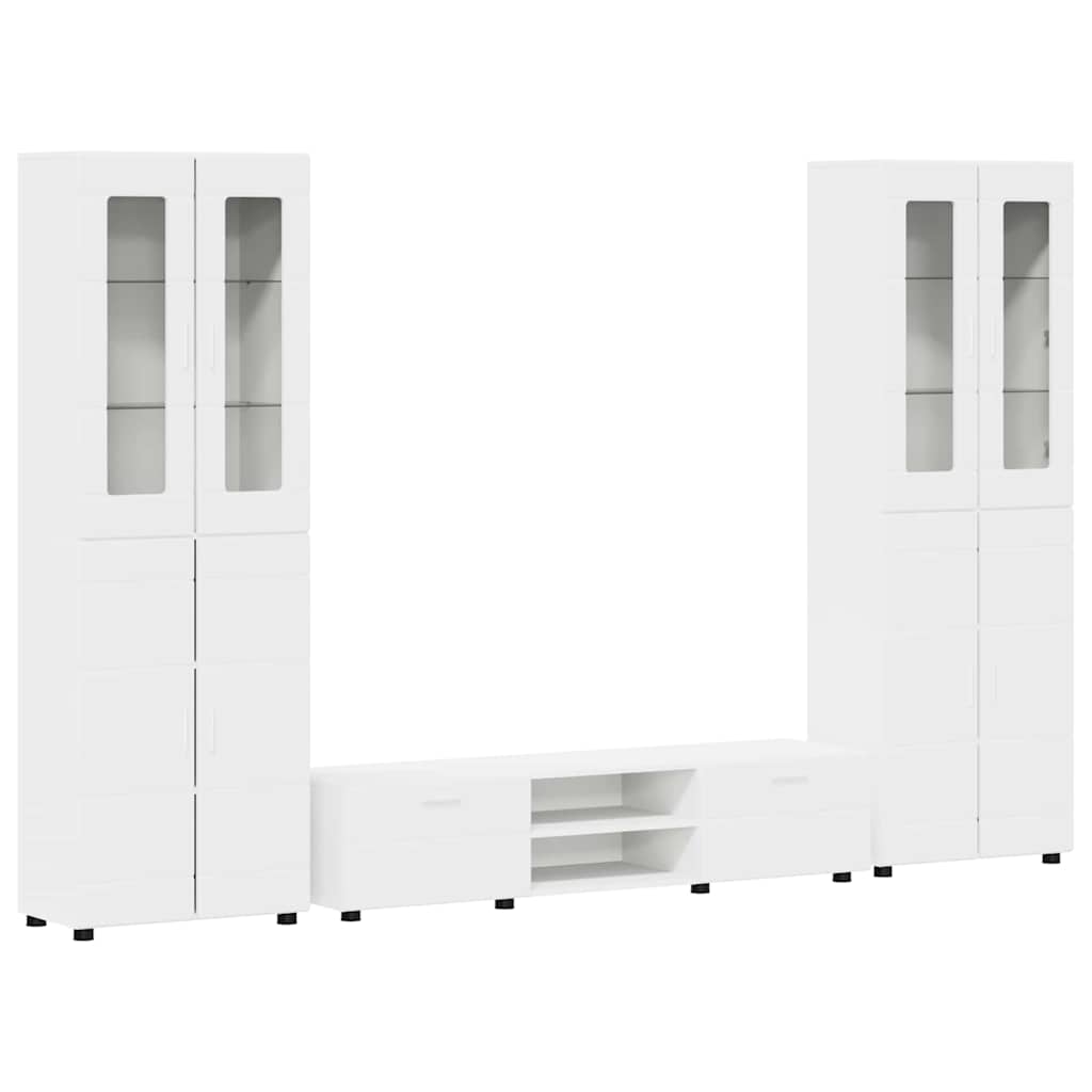 Ensemble meuble TV FLORIN 3 pcs Blanc Bois d'ingénierie - XIOS
