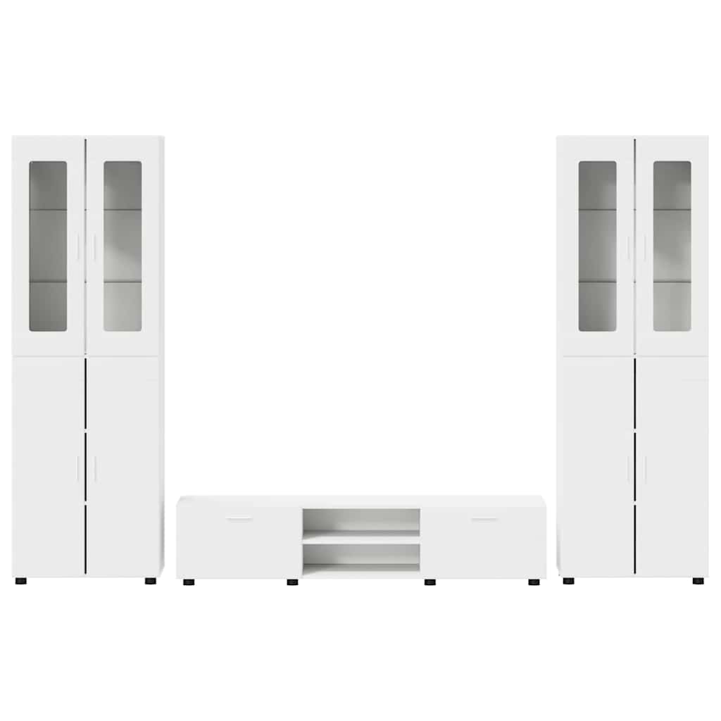 Ensemble meuble TV FLORIN 3 pcs Blanc Bois d'ingénierie - XIOS