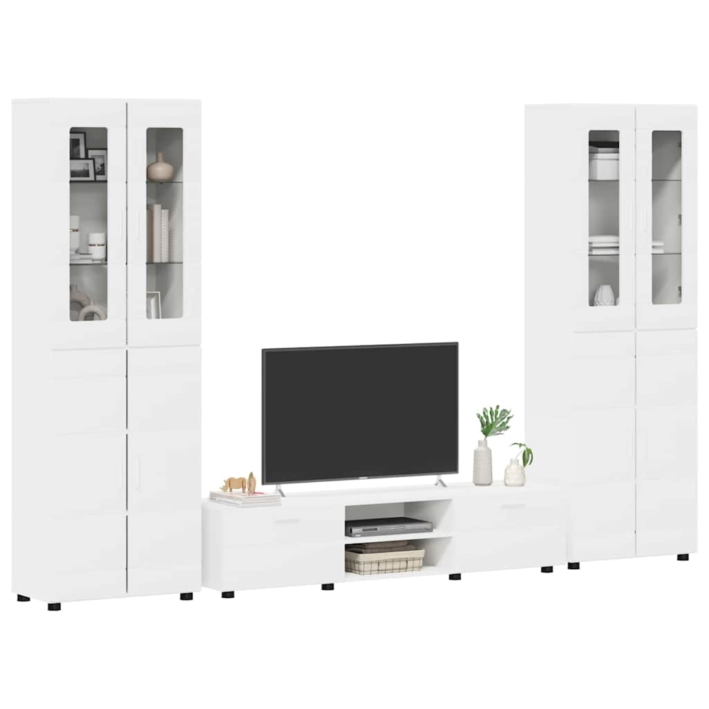 Ensemble meuble TV FLORIN 3 pcs Blanc Bois d'ingénierie - XIOS
