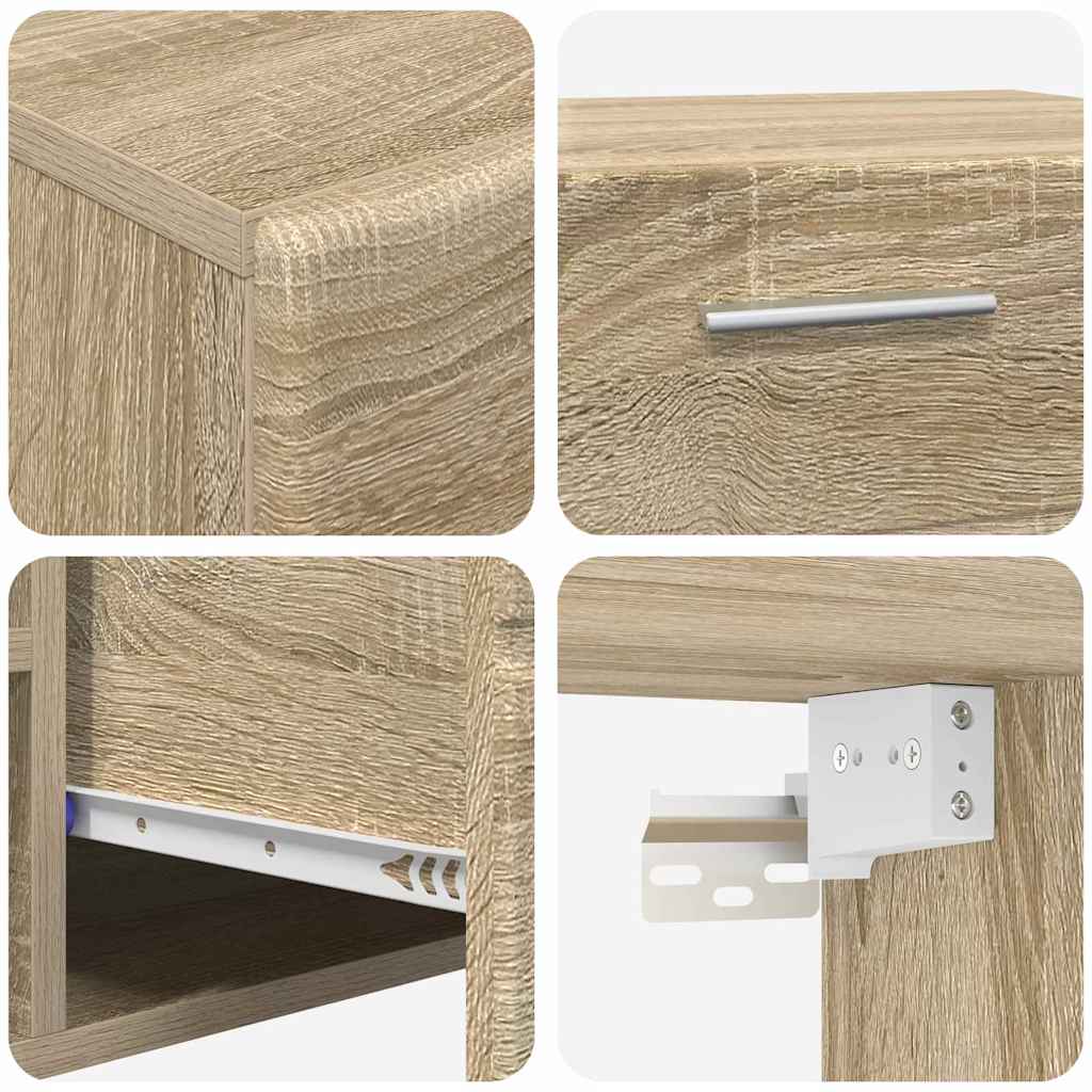 Ensemble meuble TV FLORIN 3 pcs Chêne Sonoma Bois d'ingénierie - XIOS