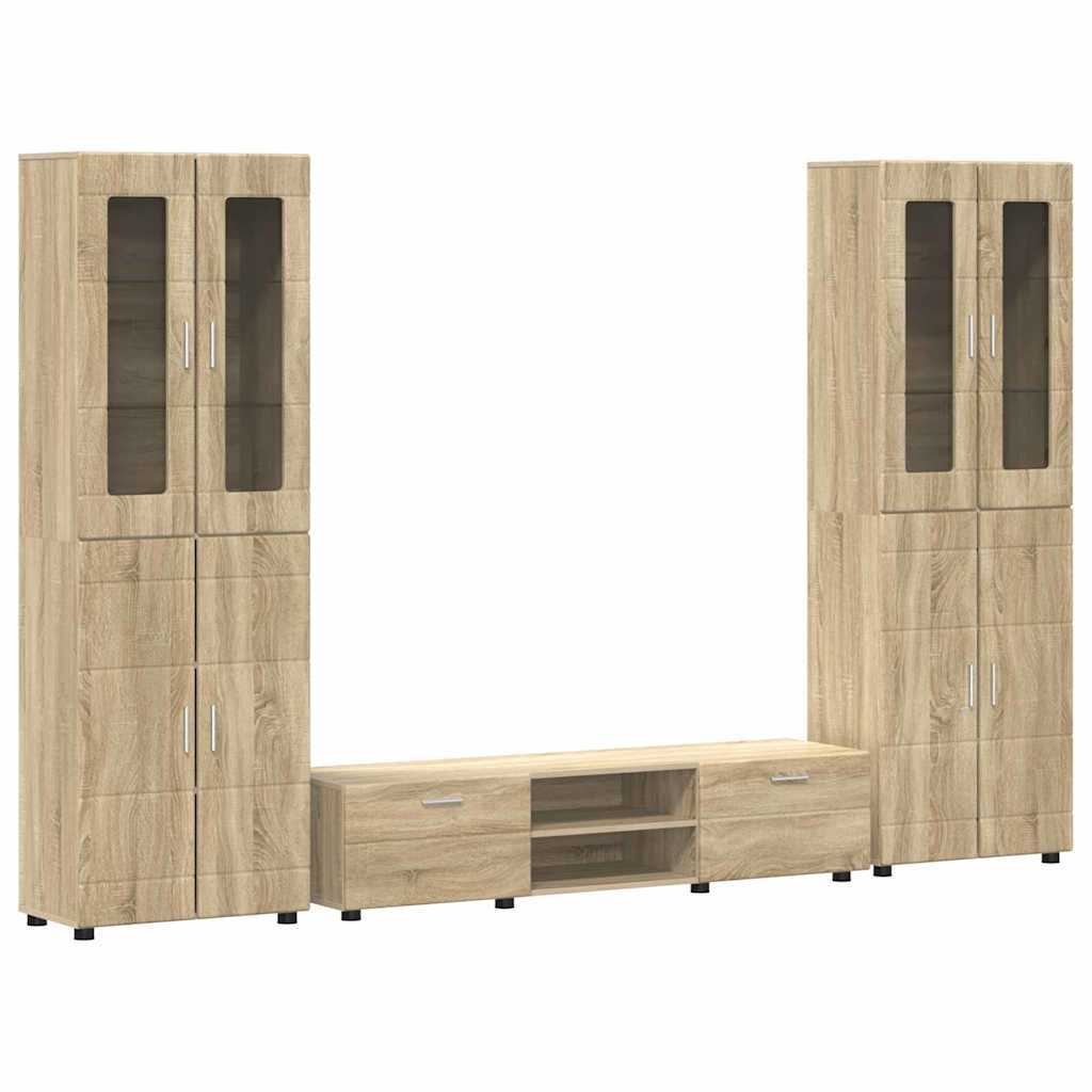 Ensemble meuble TV FLORIN 3 pcs Chêne Sonoma Bois d'ingénierie - XIOS