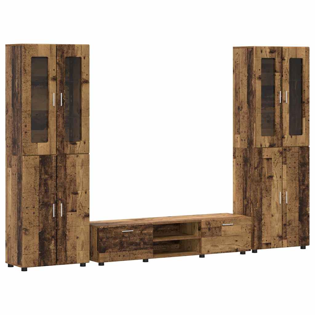 Ensemble meuble TV FLORIN 3 pcs Bois ancien Bois d'ingénierie - XIOS
