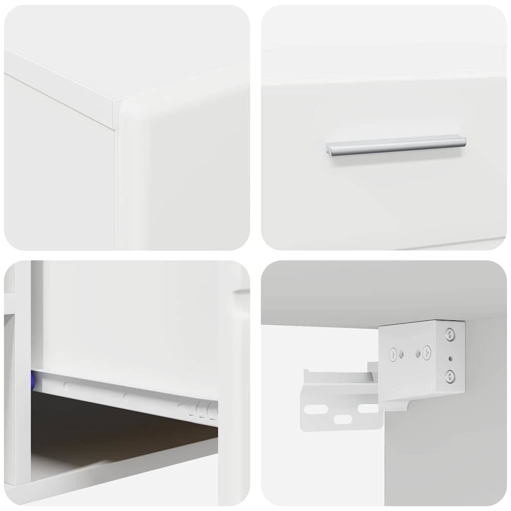 Ensemble meuble TV FLORIN 3 pcs Blanc Bois d'ingénierie - XIOS