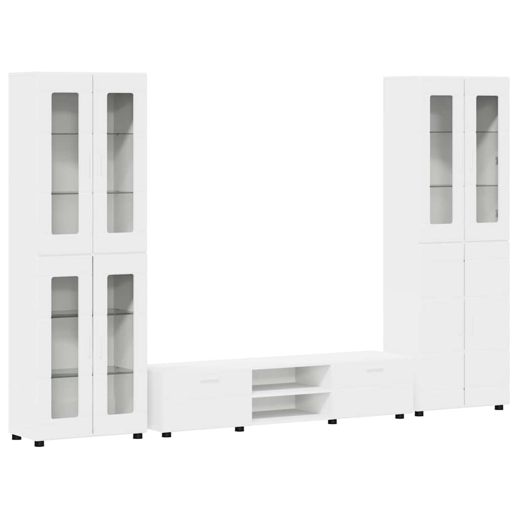 Ensemble meuble TV FLORIN 3 pcs Blanc Bois d'ingénierie - XIOS