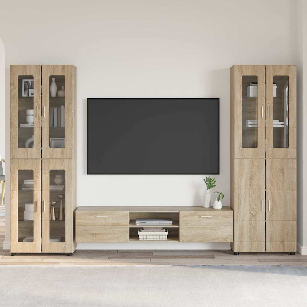 Ensemble meuble TV FLORIN 3 pcs Chêne Sonoma Bois d'ingénierie - XIOS
