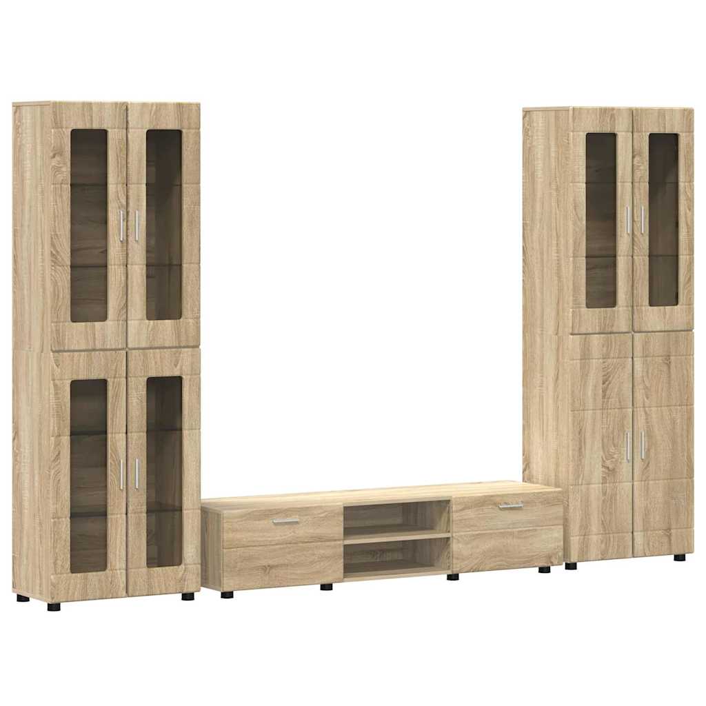 Ensemble meuble TV FLORIN 3 pcs Chêne Sonoma Bois d'ingénierie - XIOS