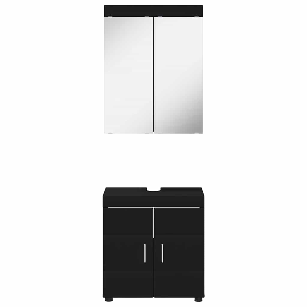 Ensemble de mobilier de salle de bain TULUM 2 pc Noir - XIOS