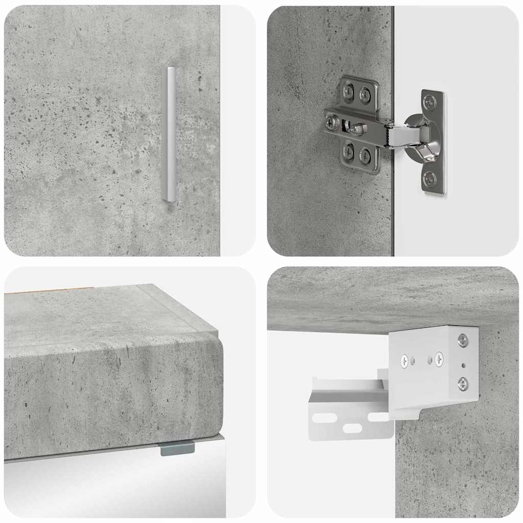 Ensemble de mobilier de salle de bain TULUM 3 pc Gris béton - XIOS
